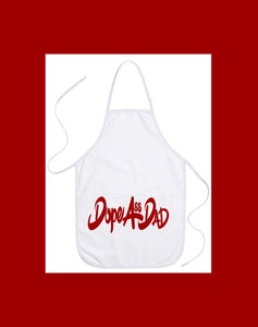 The Grill Master Apron (White/Red)