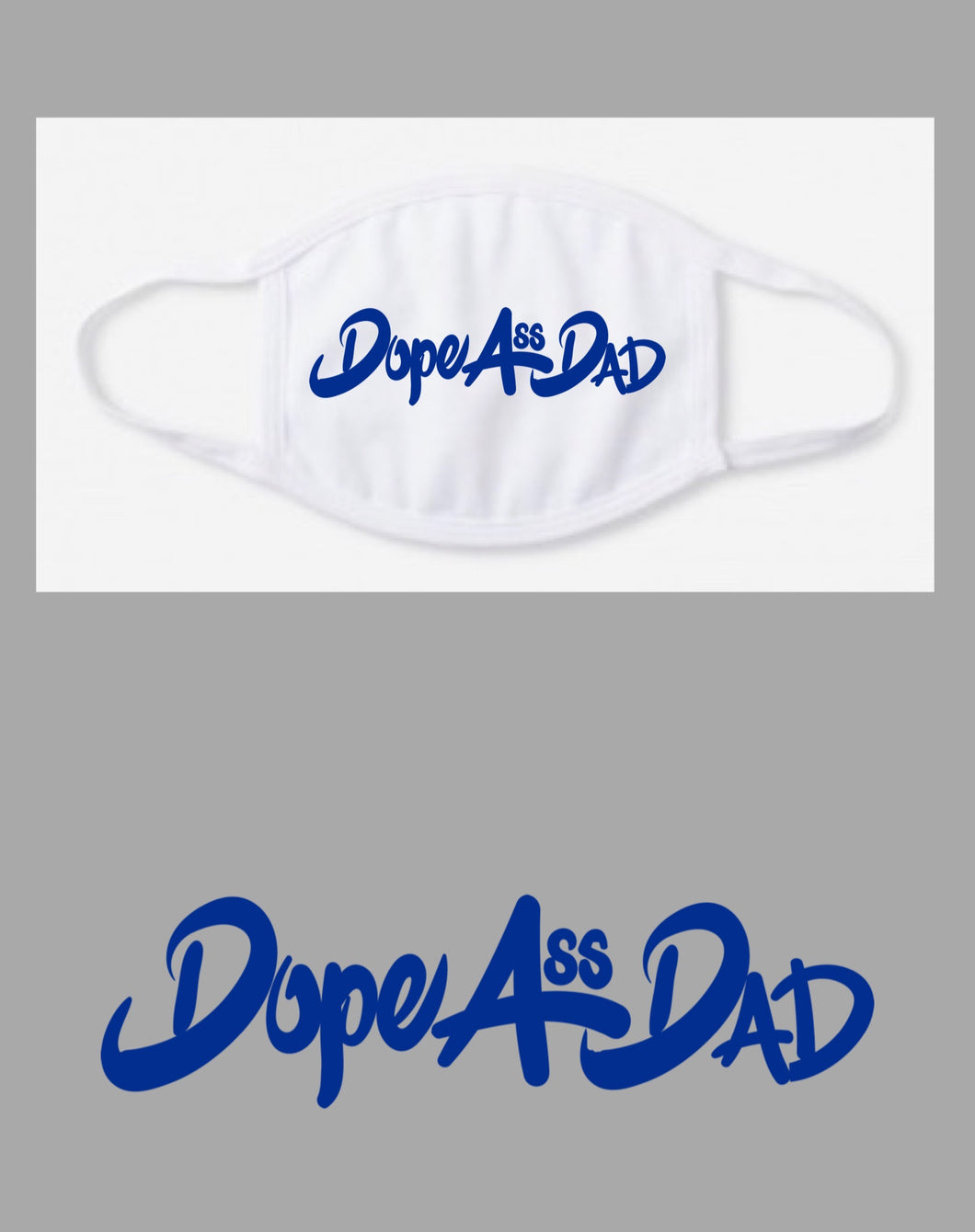 DAD Mask (White/Blue)